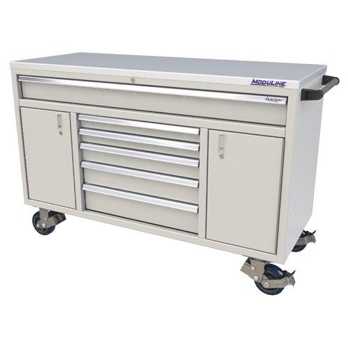 Moduline QuikDraw 60" 6-Drawer, 2 Door Aluminum Roller Cabinet 1 Moduline QuikDraw 60" 6-Drawer, 2 Door Aluminum Roller Cabinet