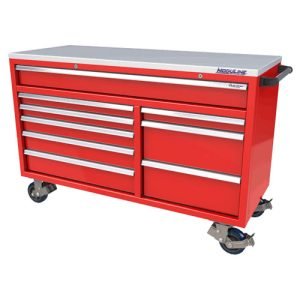 Moduline QuikDraw 60" 9-Drawer Aluminum Roller Cabinet