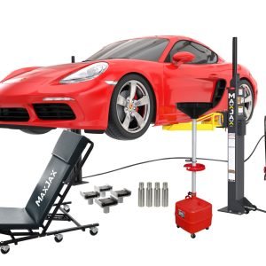 MaxJax M7K Portable Two-Post Garage Lift - Ultimate Package
