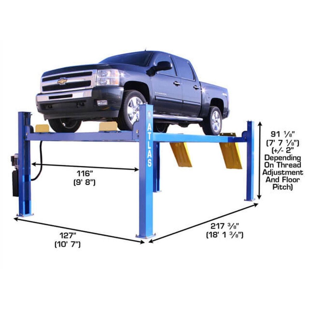 Atlas 414A 14,000 LB 4-Post Alignment Lift w/Turntables 17 Atlas 414A 14,000 LB 4-Post Alignment Lift w/Turntables - Image 17