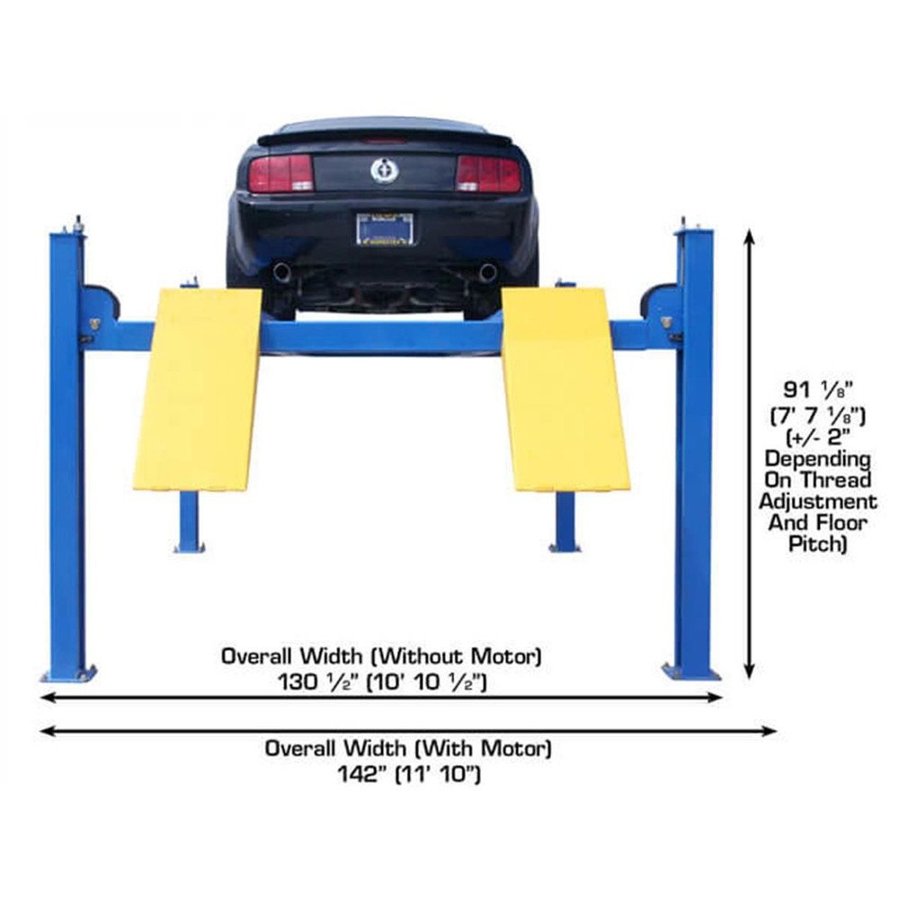 Atlas 414A 14,000 LB 4-Post Alignment Lift w/Turntables 5 Atlas 414A 14,000 LB 4-Post Alignment Lift w/Turntables - Image 5
